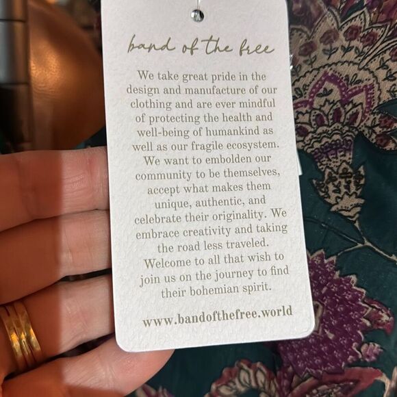 Band of Gypsies We The Free Wrap Dress Size Medium - Picture 12 of 14